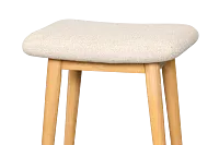 Arlo Light Beige 24" Upholstered Barstool
