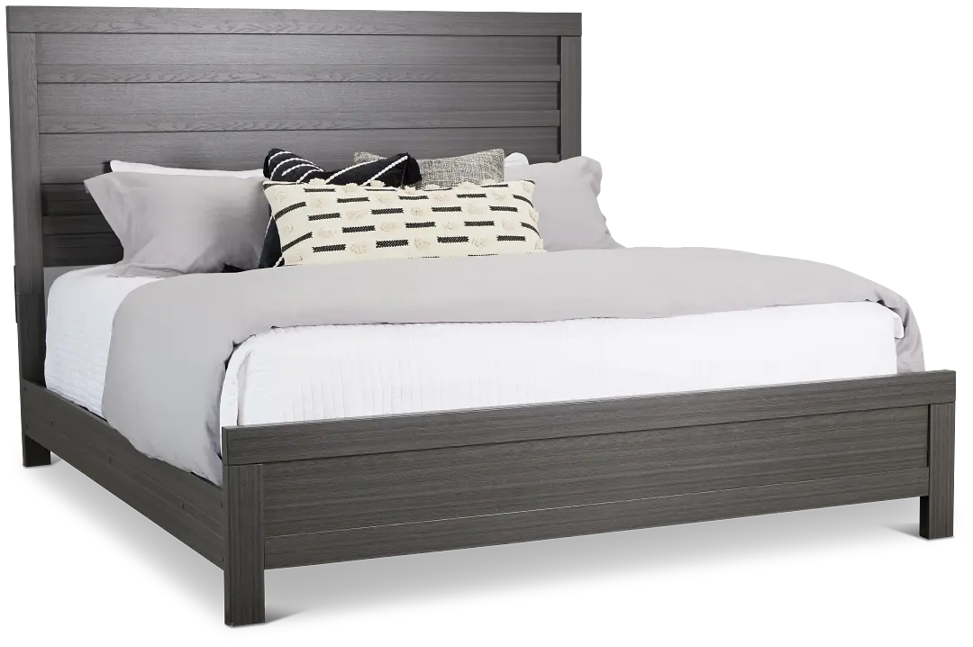 Everett Gray Panel Bed Everett Gray Panel Bed
