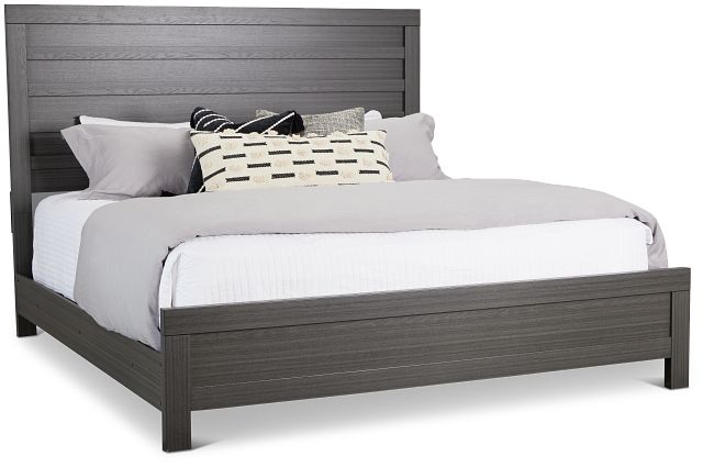 Everett Gray Panel Bed