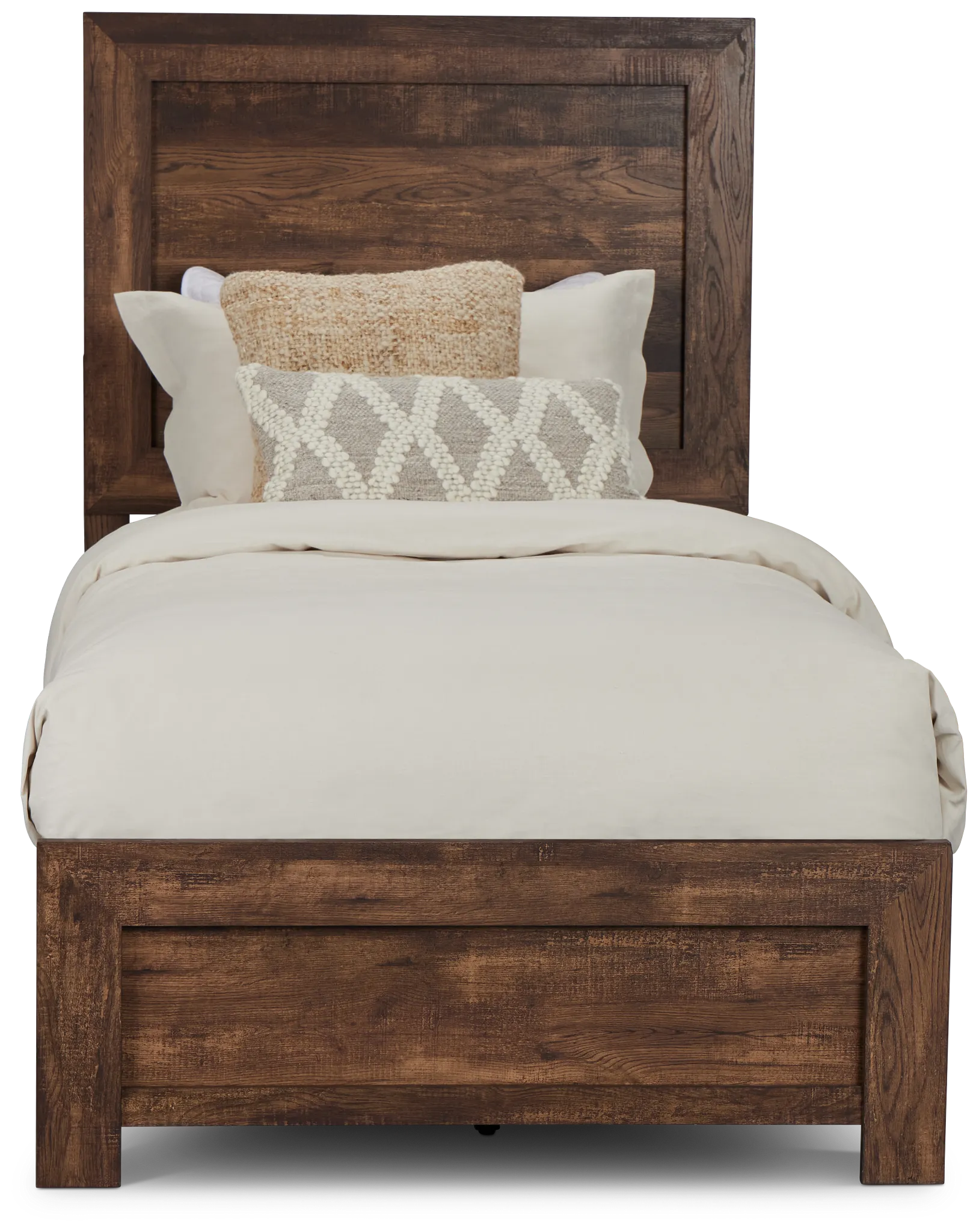 Ollie Dark Tone Panel Bed
