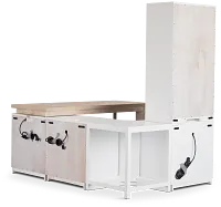 Boca Grande Light Tone Small L Wall Desk