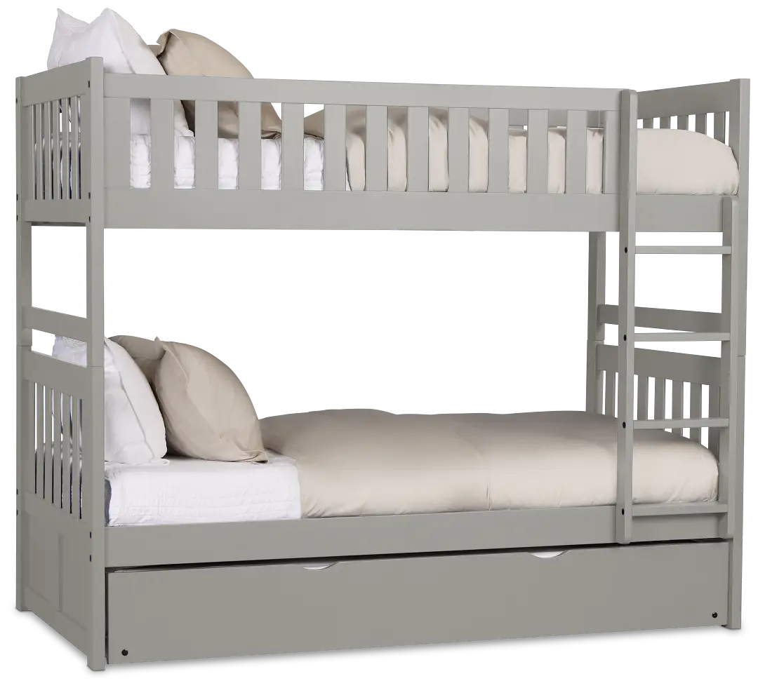 Charleston Gray Trundle Bunk Bed Charleston Gray Trundle Bunk Bed