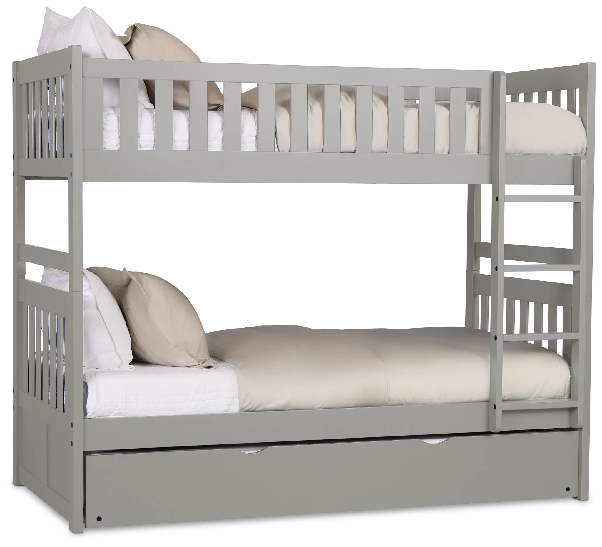 Charleston Gray Trundle Bunk Bed