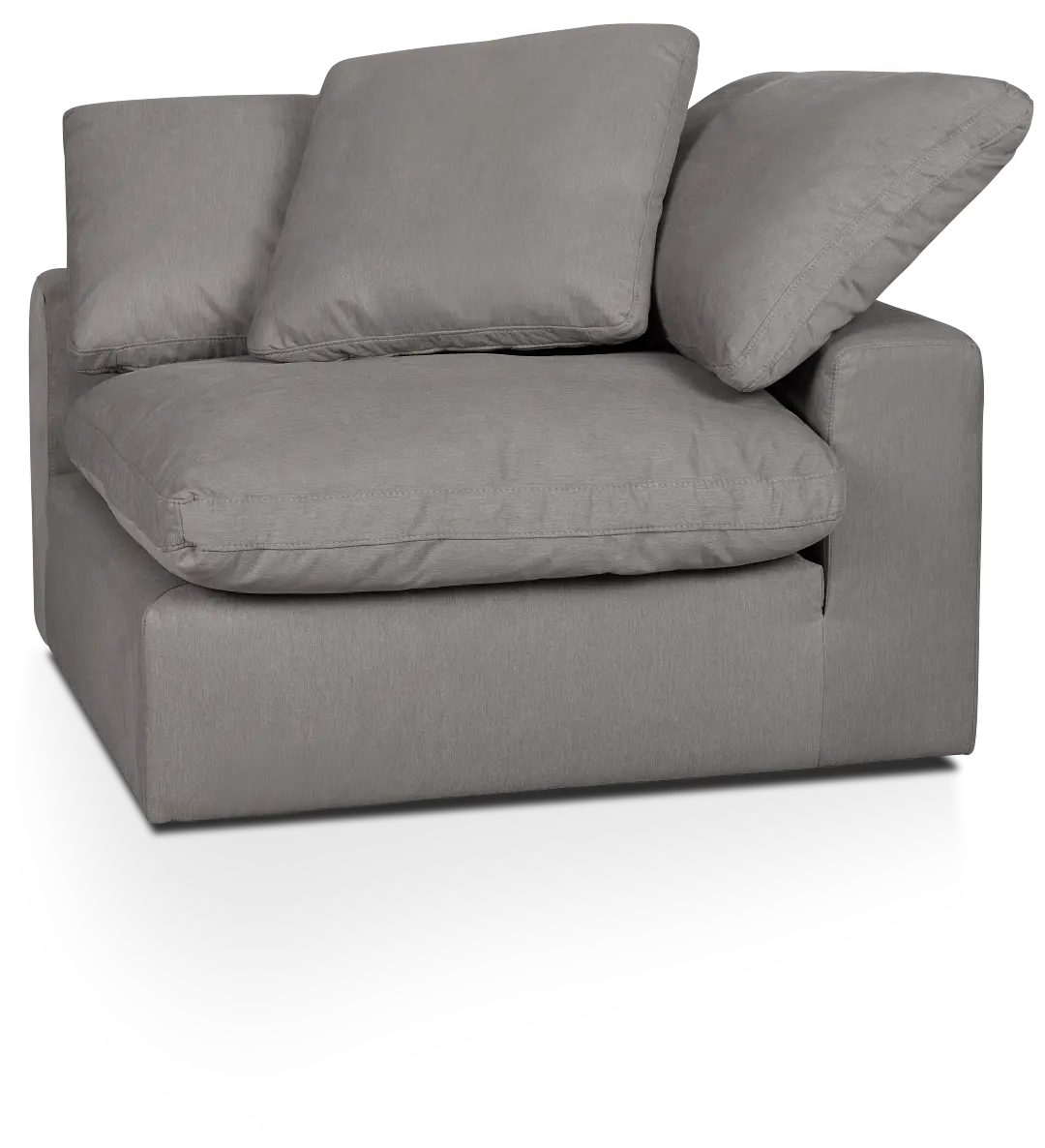 Nixon Light Gray Fabric Corner Chair Nixon Light Gray Fabric Corner Chair