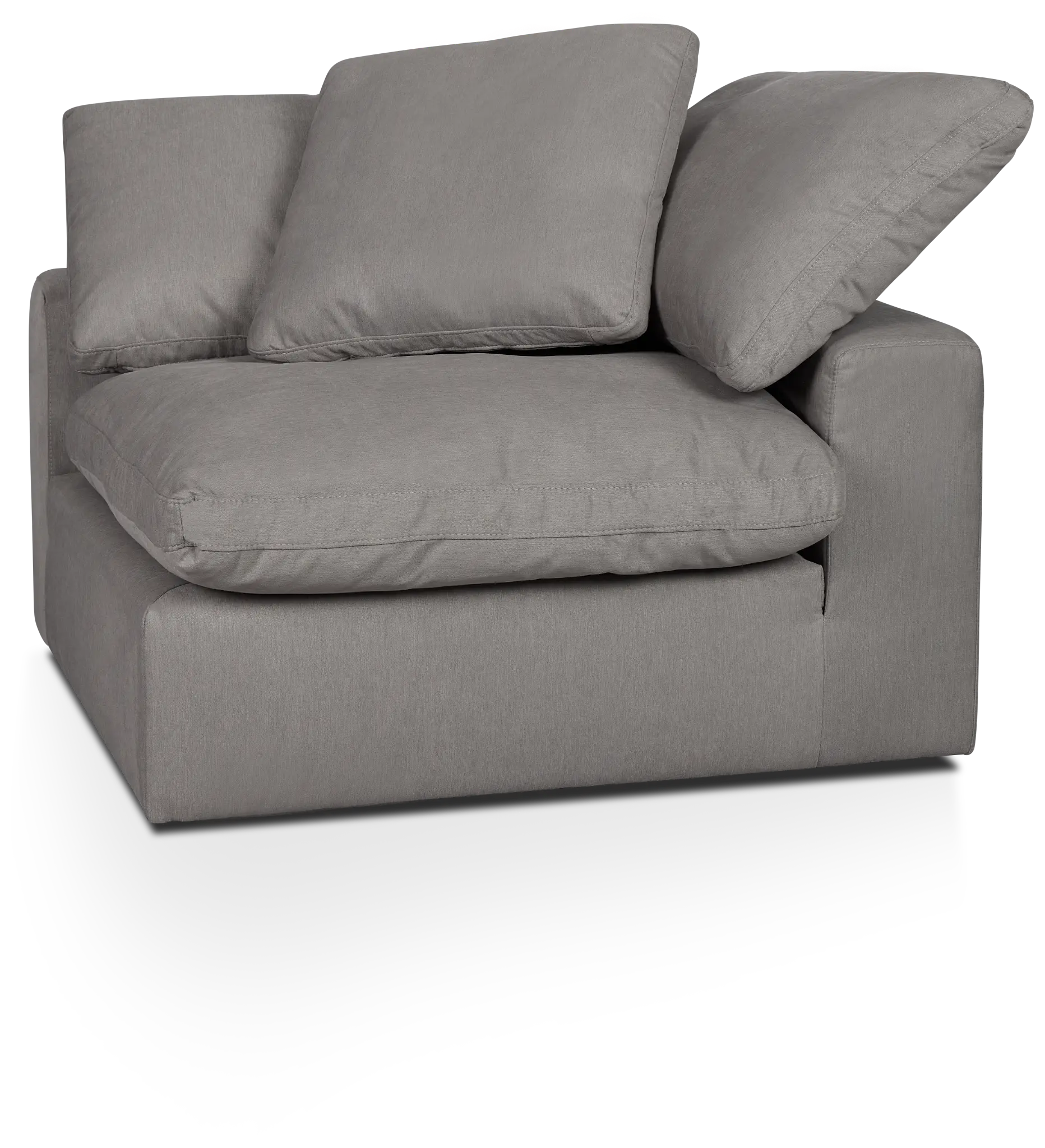 Nixon Light Gray Fabric Corner Chair Nixon Light Gray Fabric Corner Chair