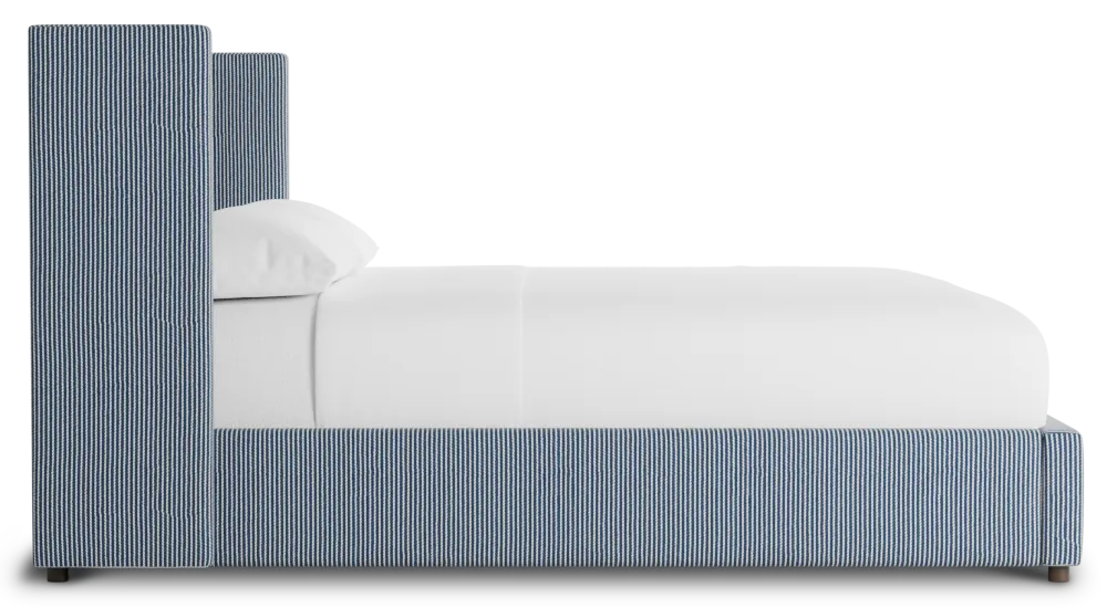 Captiva Lucy Navy 48" Upholstered Shelter Bed