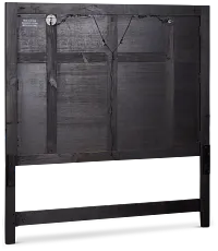 Heron Cove Dark Tone Panel Headboard With Lights