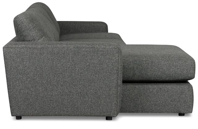 Brantley Dark Gray Fabric Left Chaise Sectional