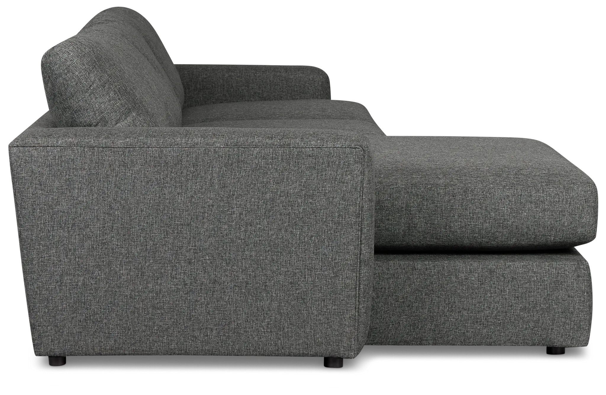 Brantley Dark Gray Fabric Left Chaise Sectional