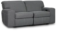 Callum Dark Gray Fabric 2-piece Modular Power Reclining Sofa