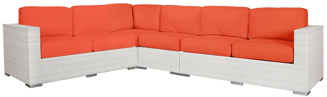 Biscayne Orange Large Two-arm Sectional Biscayne Orange Large Two-arm Sectional