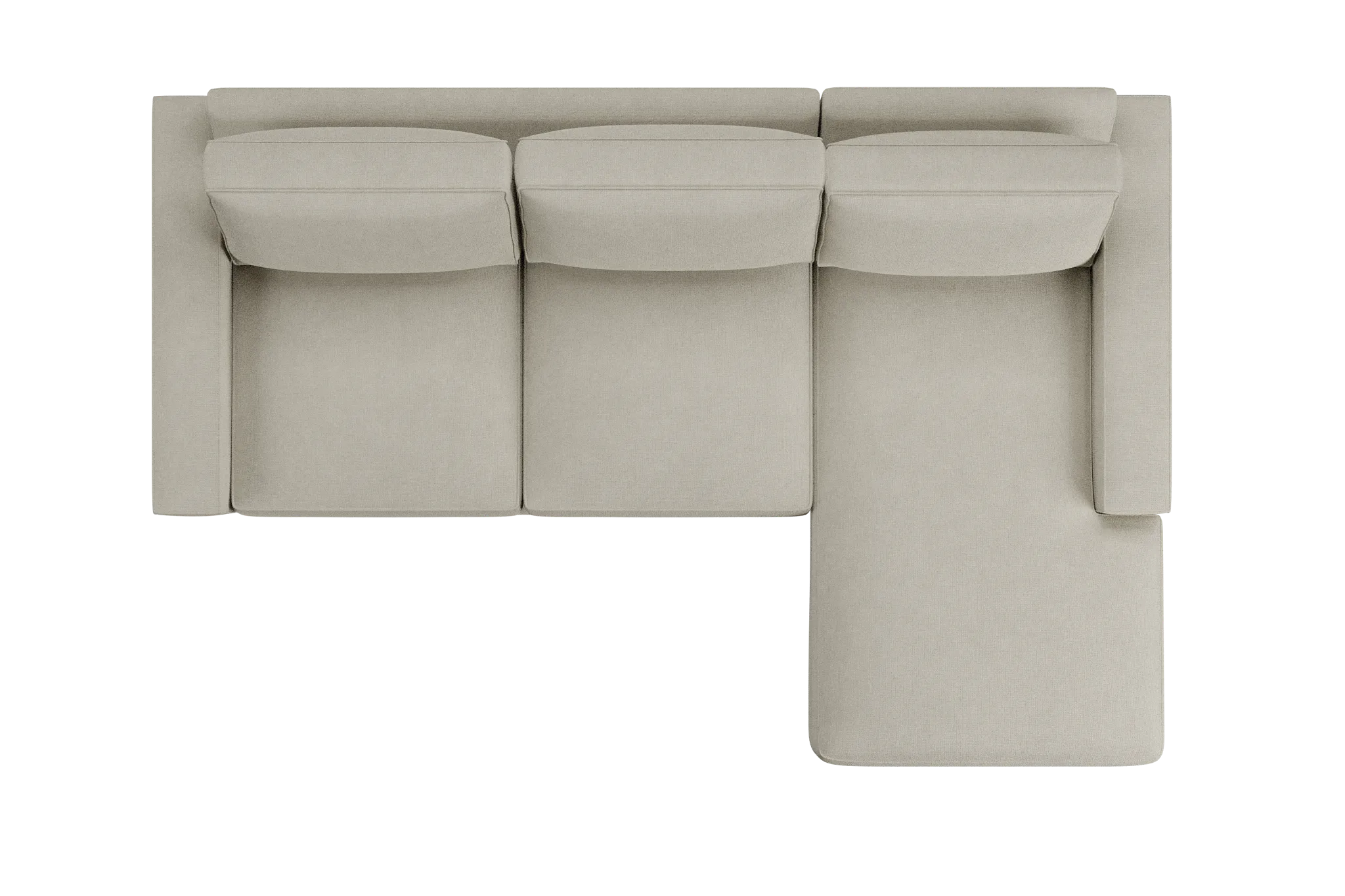 Edgewater Suave Beige Right Chaise Sectional