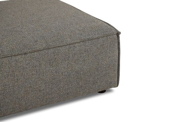 Tatum Gray Fabric Ottoman