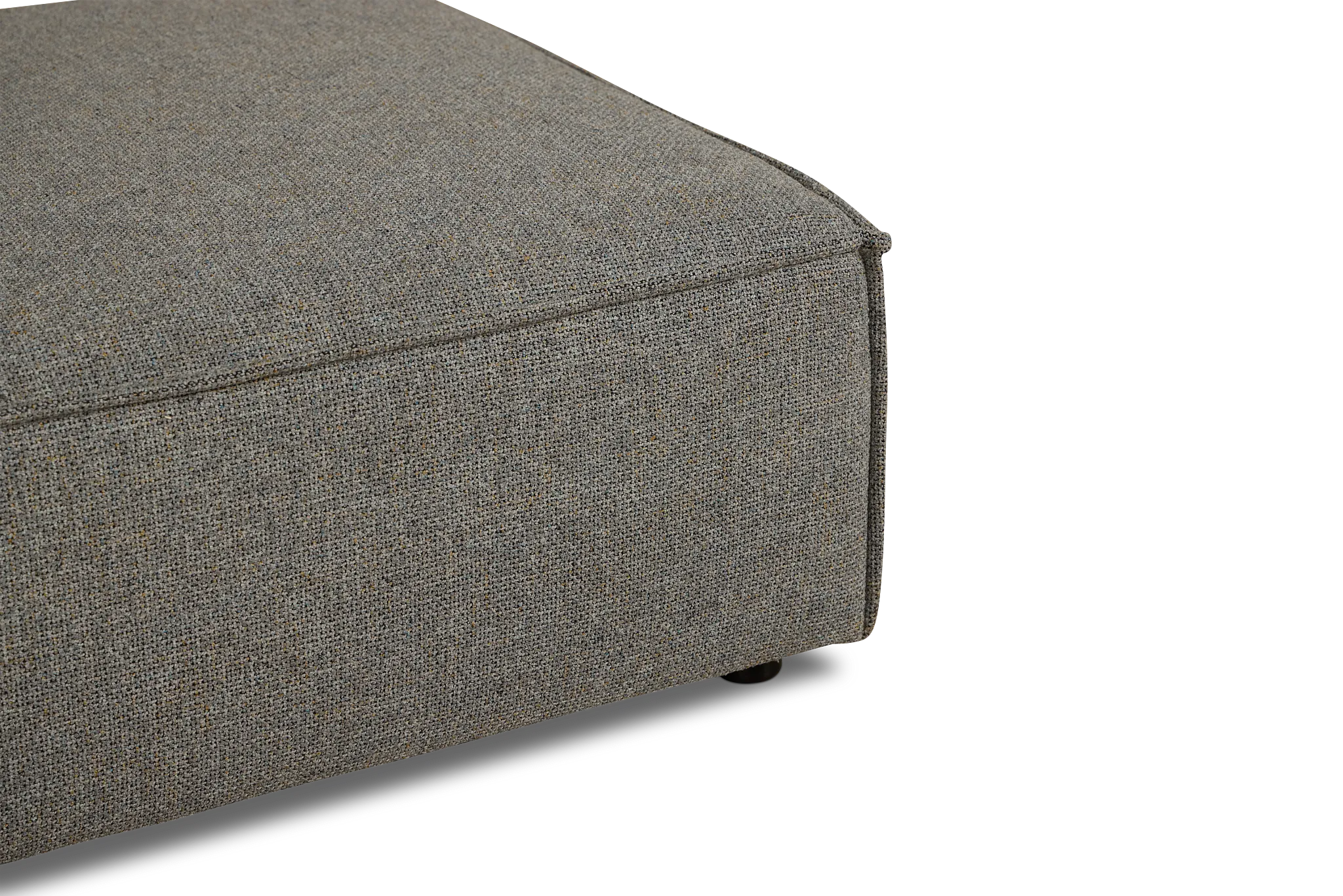 Tatum Gray Fabric Ottoman