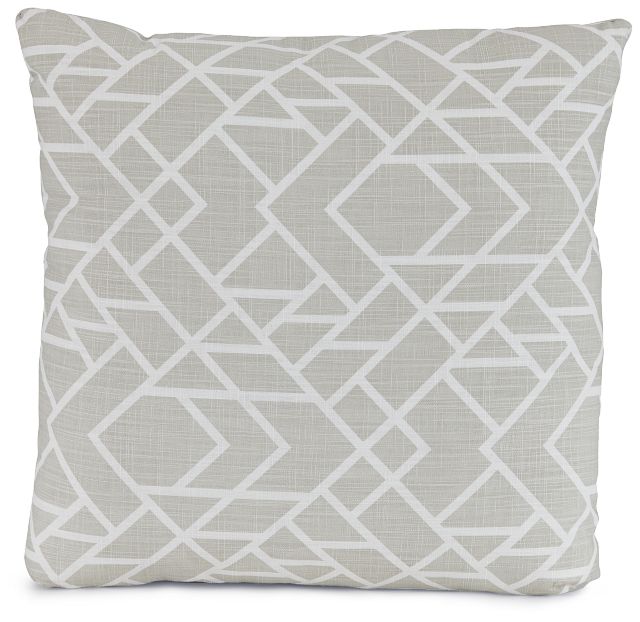 Alpine Gray Fabric 18" Accent Pillow (1)