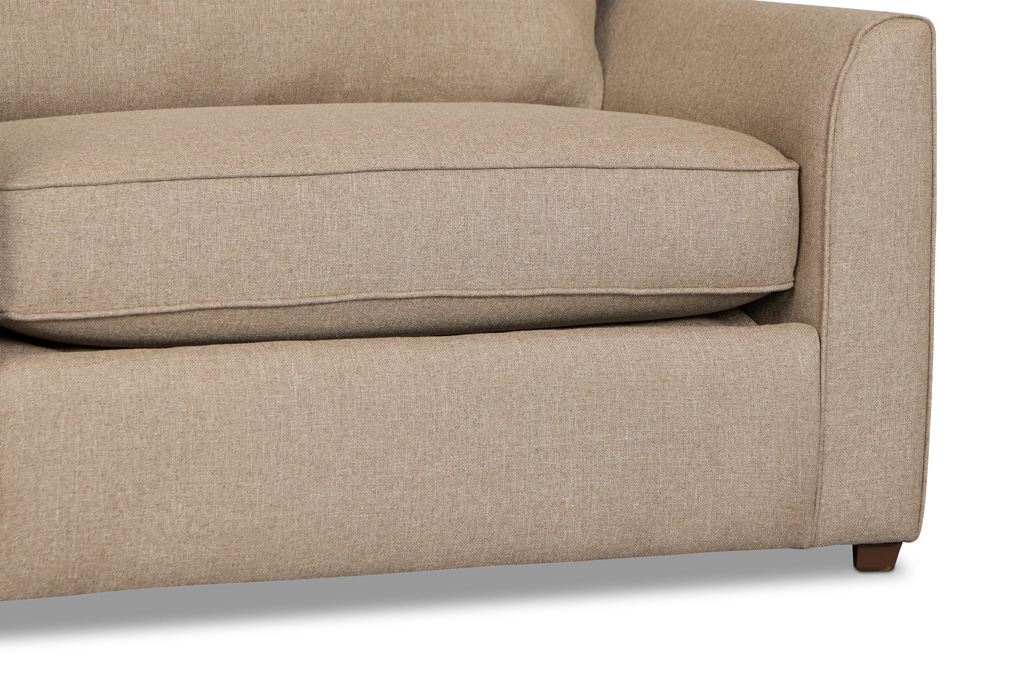 Tate Brown Fabric Memory Foam Sleeper