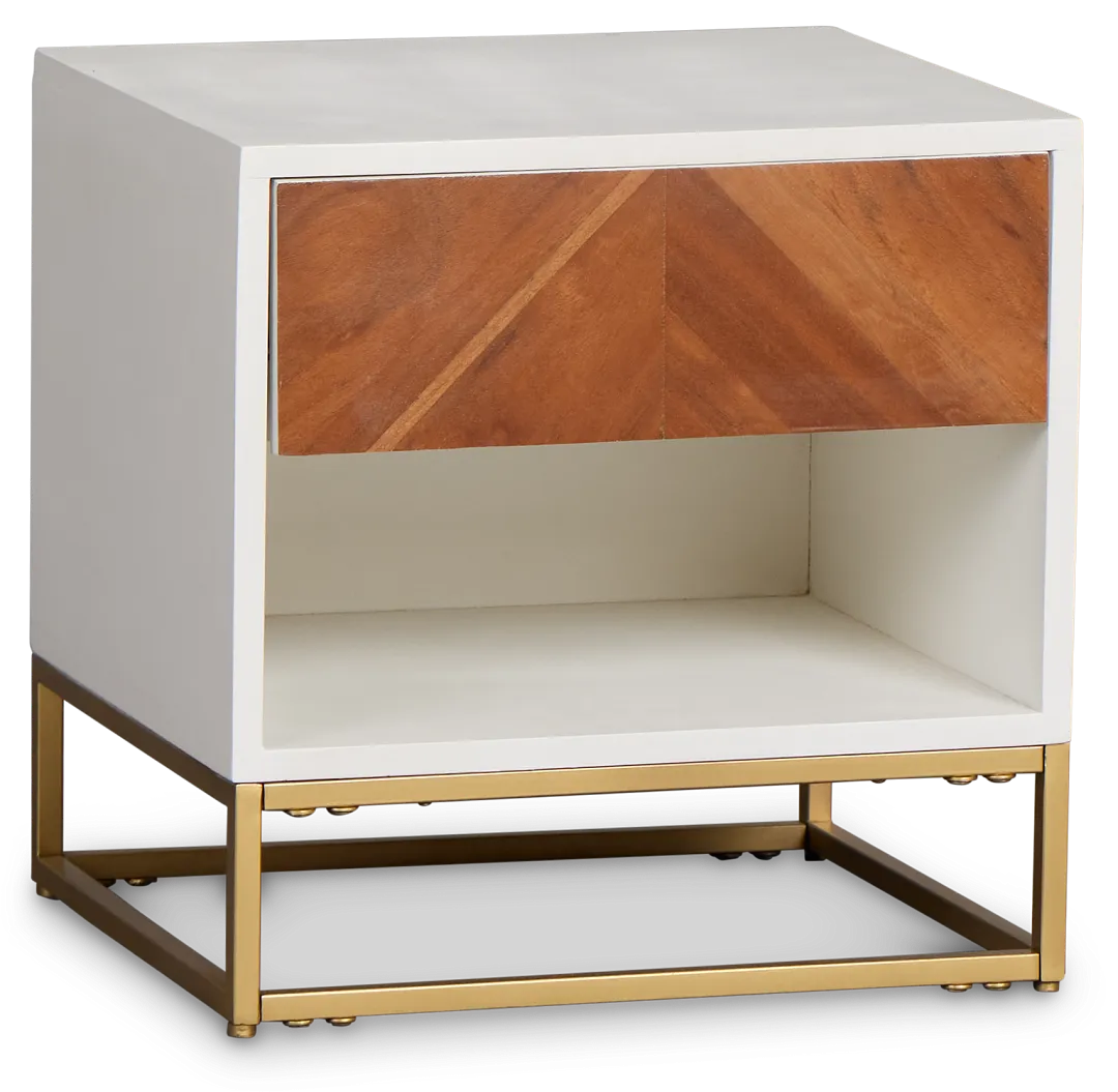 Abby Two-tone Accent Table