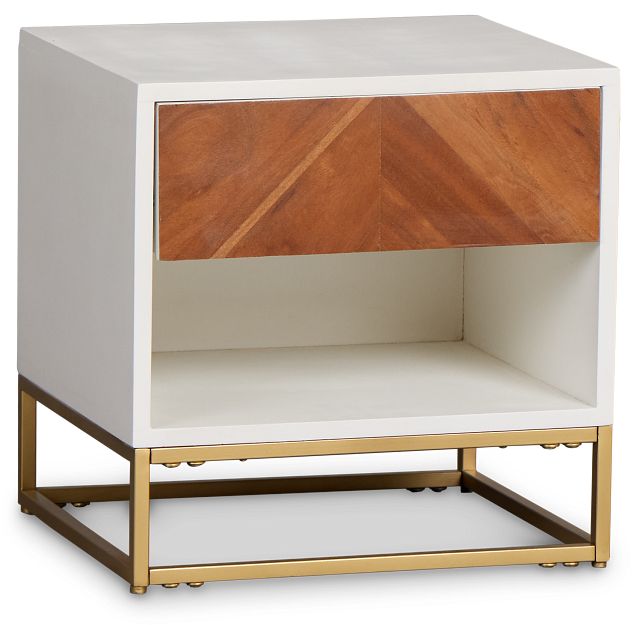 Abby Two-tone Accent Table
