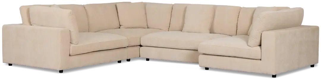 Lounge Light Beige Fabric Medium Right Chaise Sectional Lounge Light Beige Fabric Medium Right Chaise Sectional