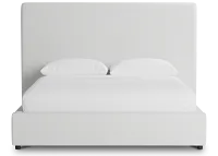 Grayton Elite Ivory 54" Upholstered Platform Bed