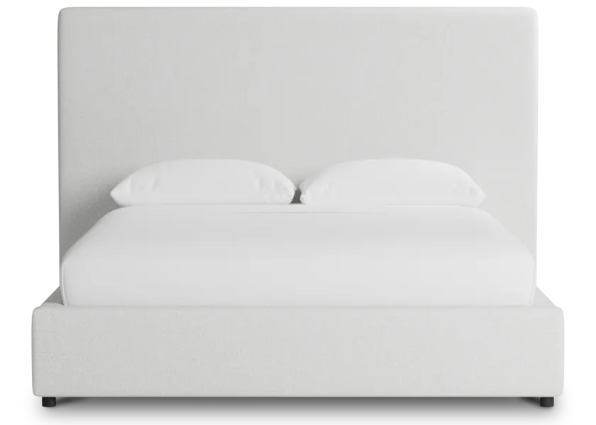 Grayton Elite Ivory 54" Upholstered Platform Bed