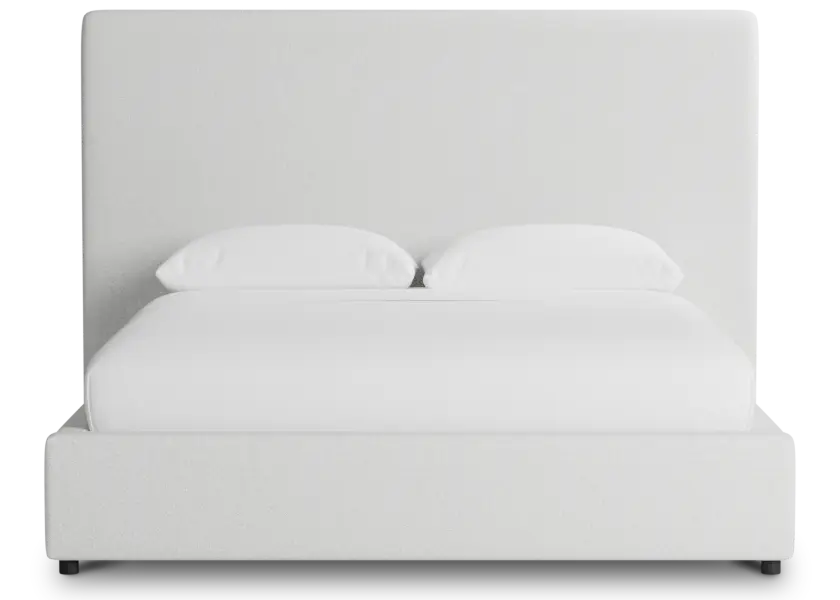 Grayton Elite Ivory 54" Upholstered Platform Bed Grayton Elite Ivory 54" Upholstered Platform Bed