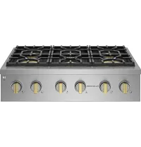 Monogram 366 Series Stainless Steel 36" Gas Cook Top
