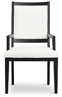 Alden Black Upholstered Arm Chair