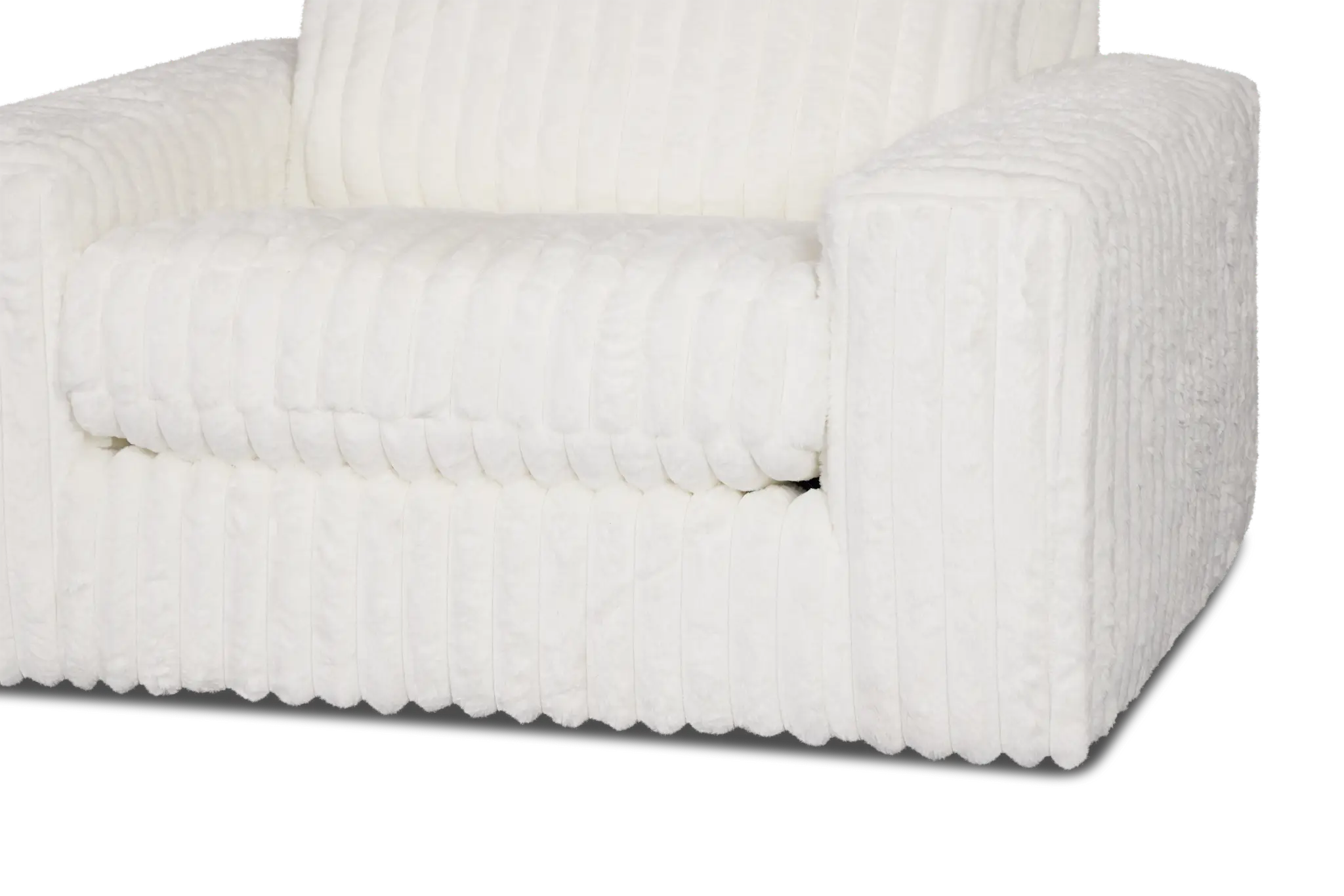 Teddy White Fabric Oversized Chair Teddy White Fabric Oversized Chair