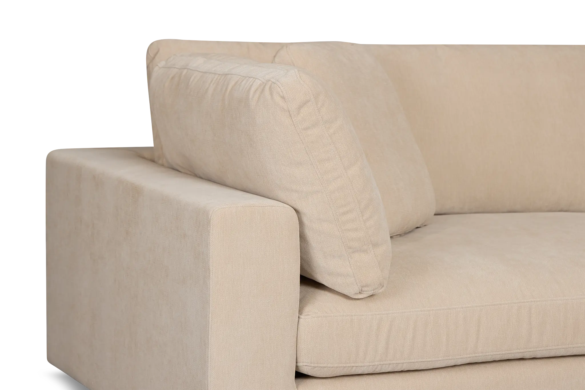 Lounge Light Beige Fabric 3 Piece Modular Sofa Lounge Light Beige Fabric 3 Piece Modular Sofa