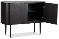Kayden Black Two-door Cabinet