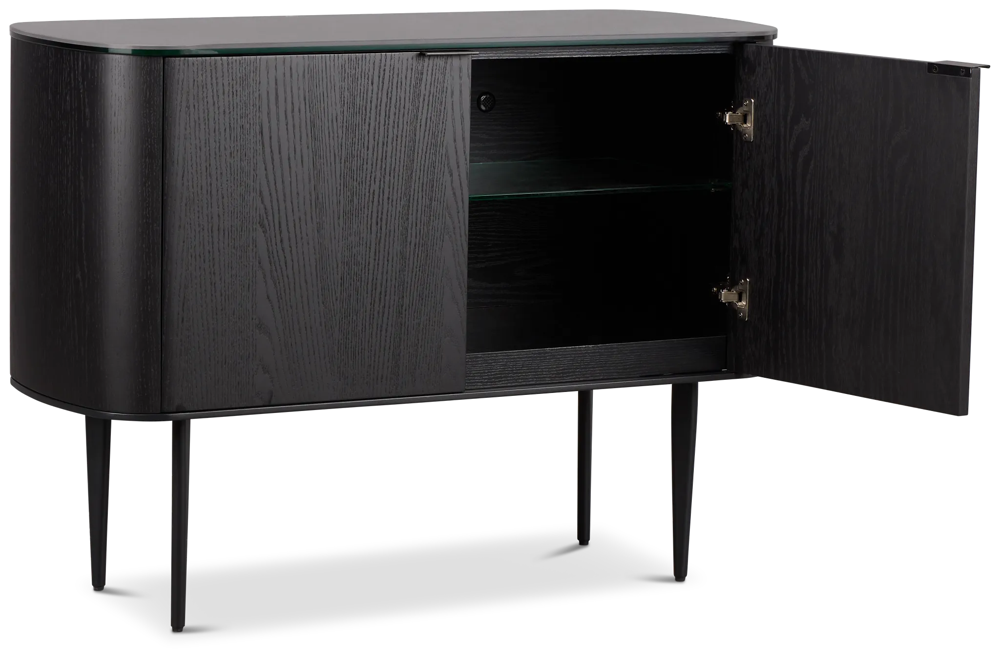 Kayden Black Two-door Cabinet