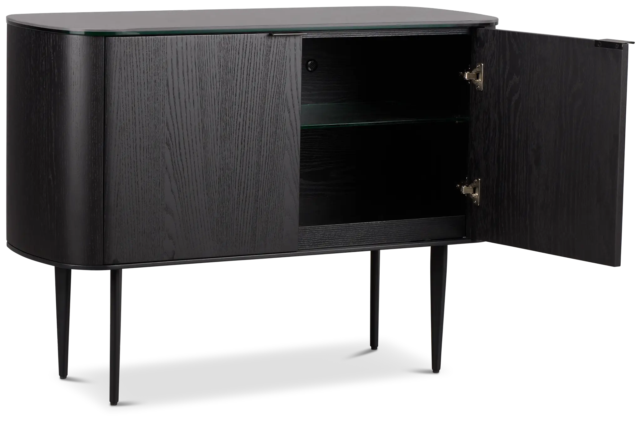 Kayden Black Two-door Cabinet Kayden Black Two-door Cabinet