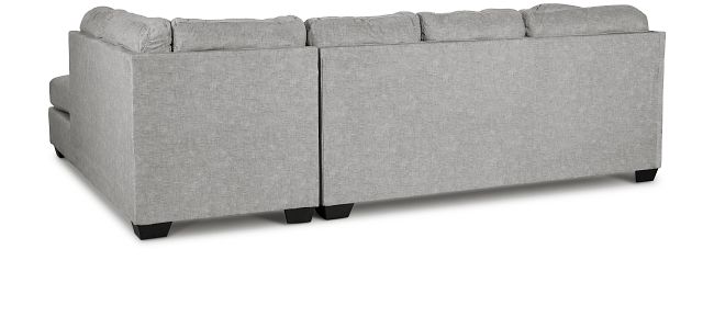 Falkirk Light Gray Micro Small Right Bumper Sectional