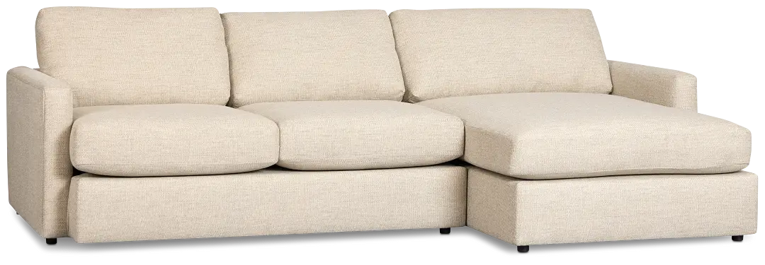 Maxwell Light Gray Fabric Right Chaise Sectional Maxwell Light Gray Fabric Right Chaise Sectional