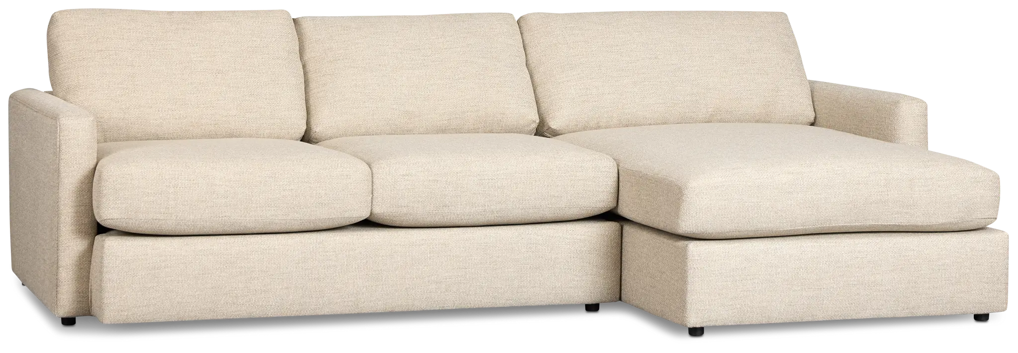 Maxwell Light Gray Fabric Right Chaise Sectional Maxwell Light Gray Fabric Right Chaise Sectional