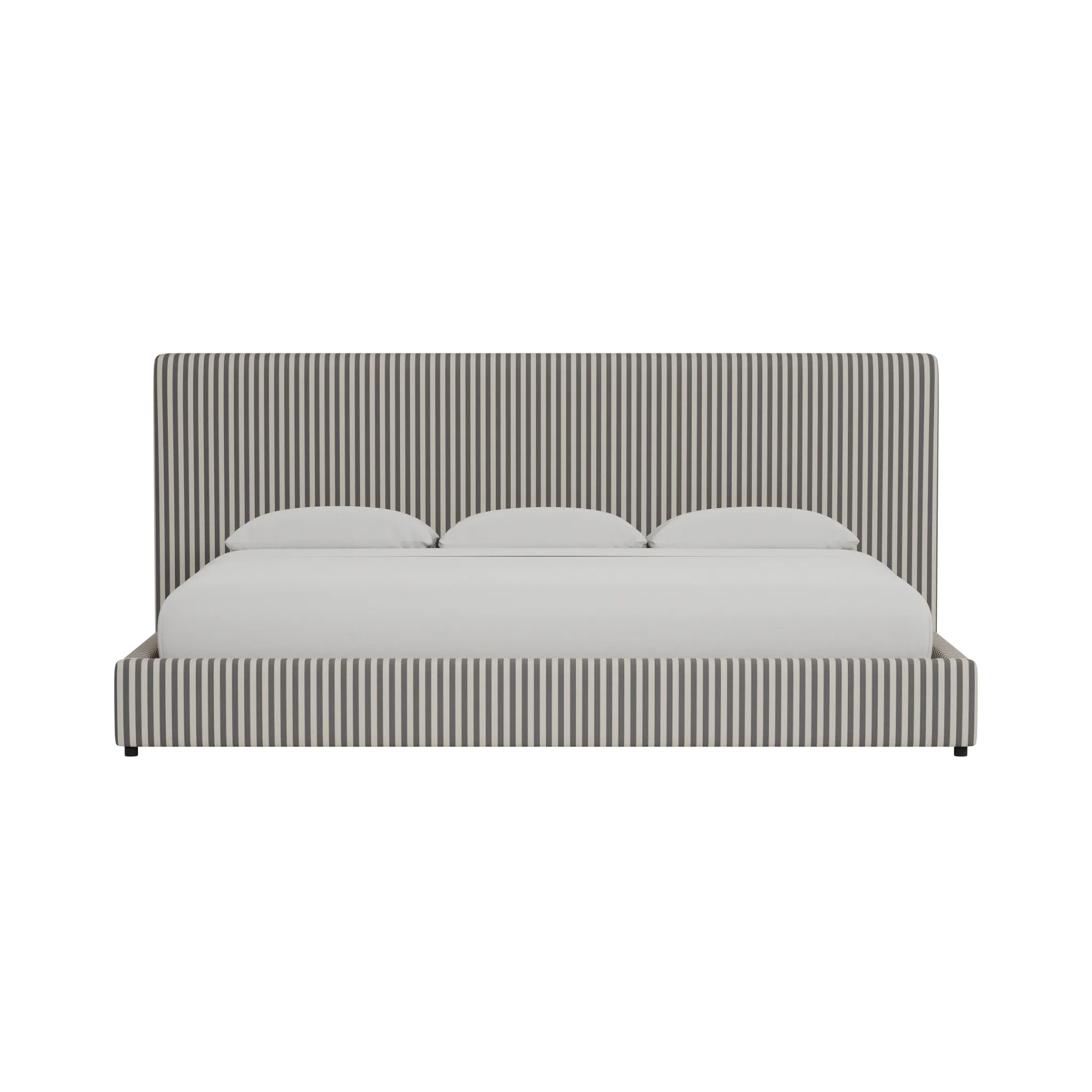 Grayton Sea Lane Dark Blue 54" Upholstered Platform Bed