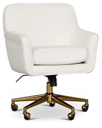 Grayden White Desk Chair