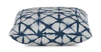 Shibori Dark Blue 18" Indoor/outdoor Square Accent Pillow