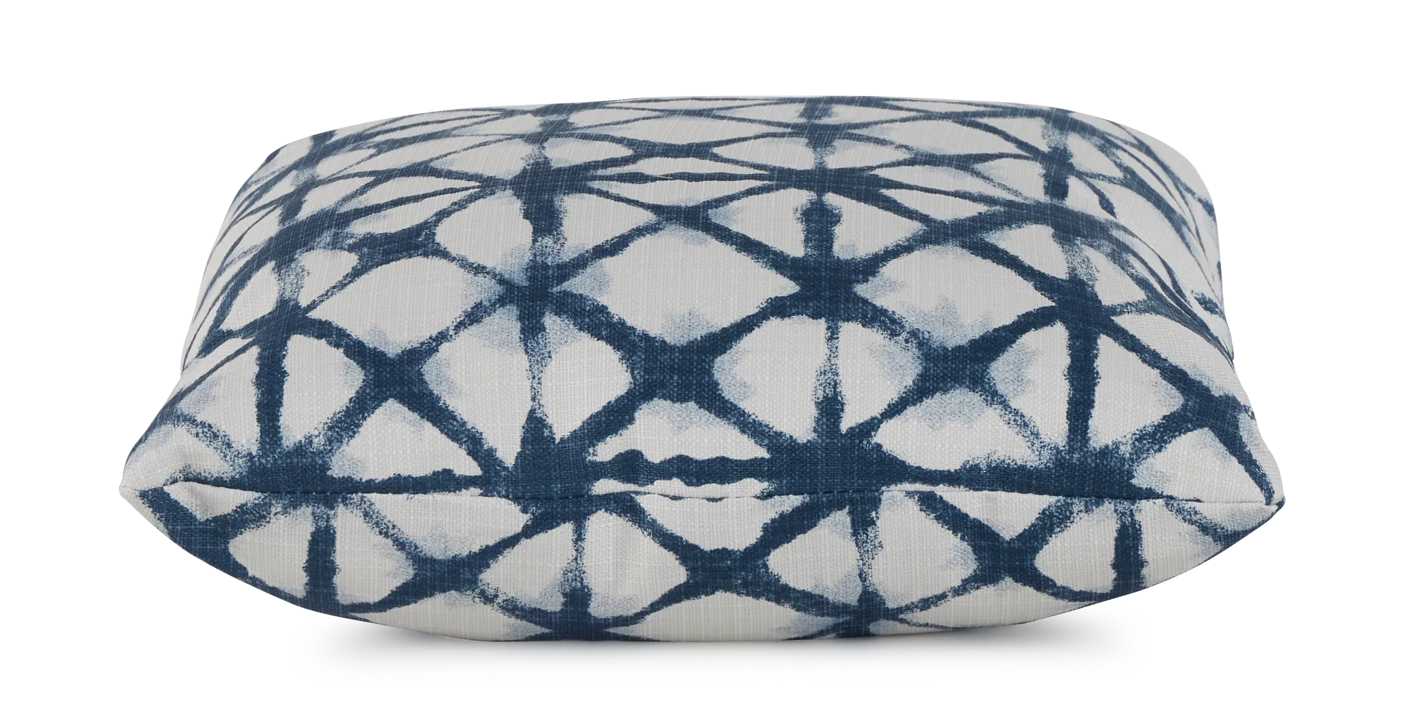 Shibori Dark Blue 18" Indoor/outdoor Square Accent Pillow