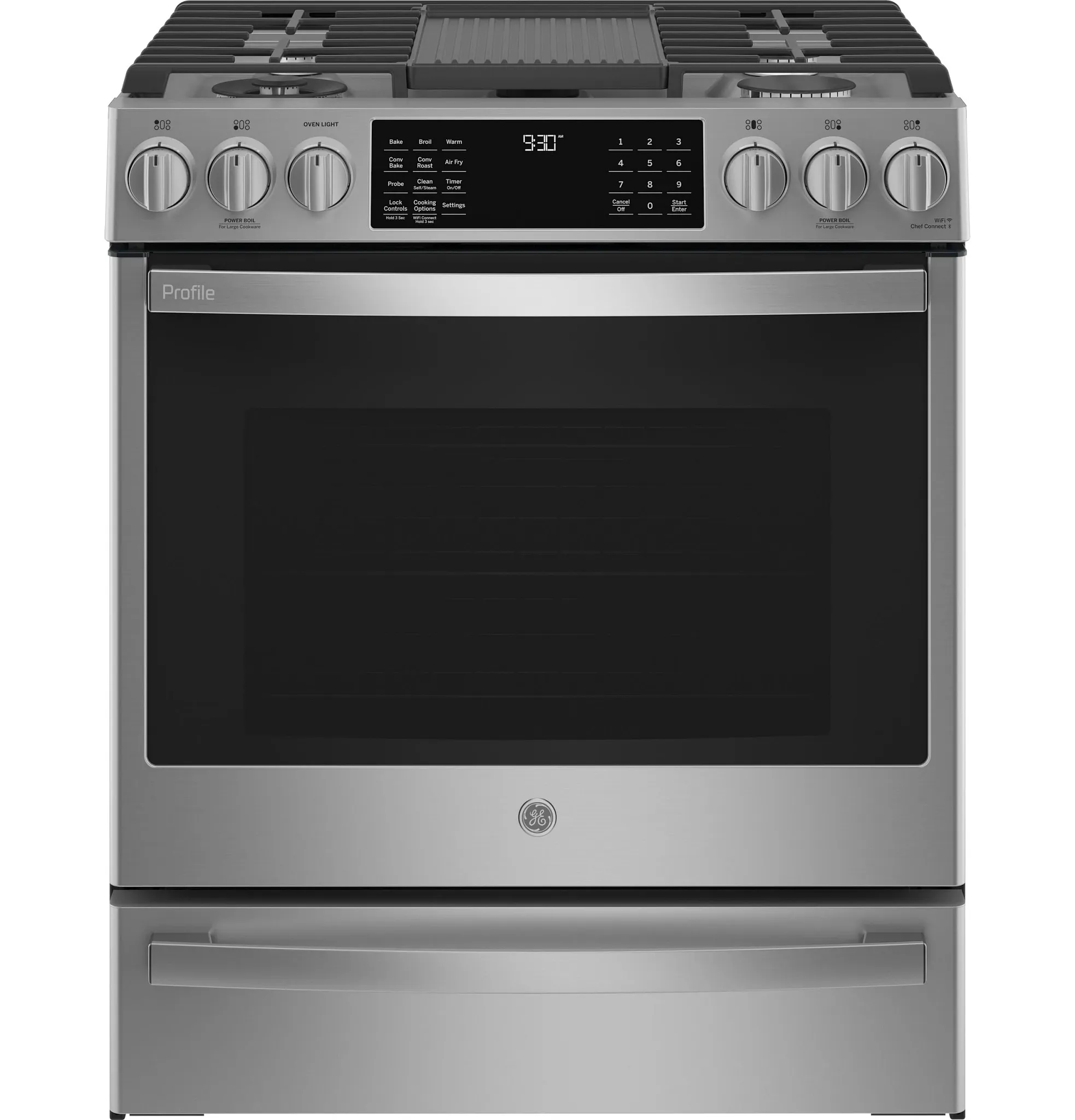 Ge Profile 930 Series Stainless Steel 30" Gas Range