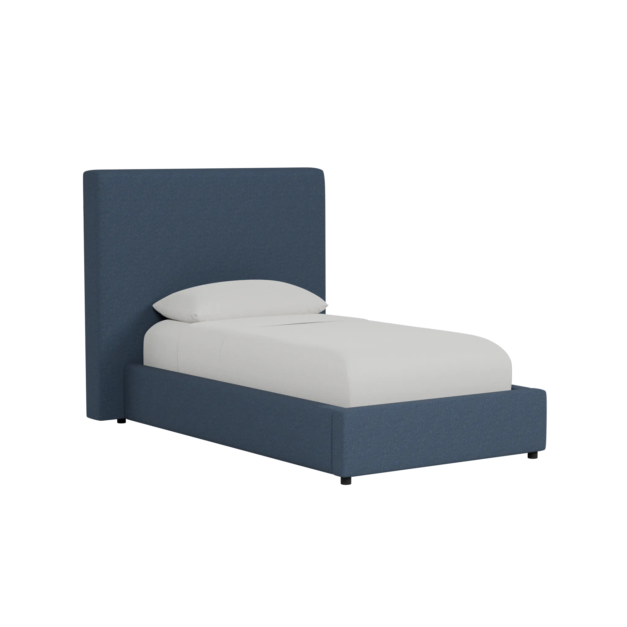 Grayton Maguire Blue 54" Upholstered Platform Bed