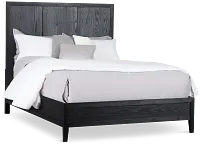 Alden Black Wood Platform Bed