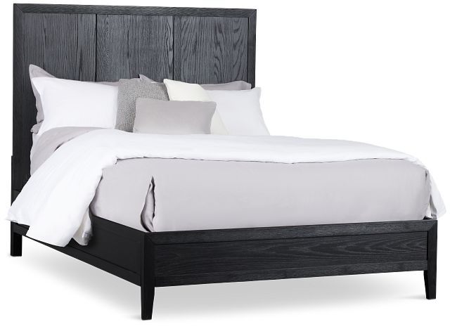 Alden Black Wood Platform Bed