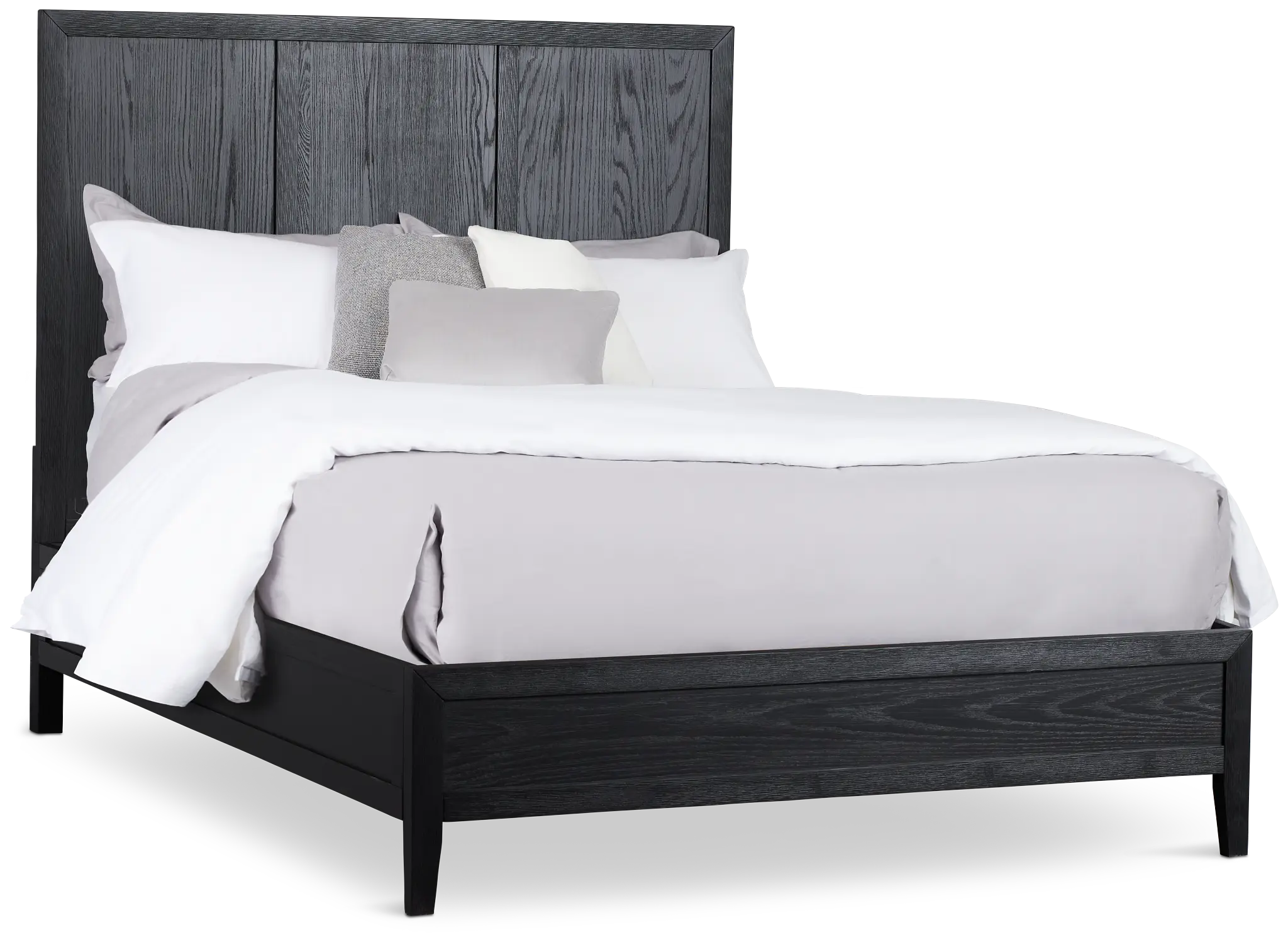 Alden Black Wood Platform Bed Alden Black Wood Platform Bed