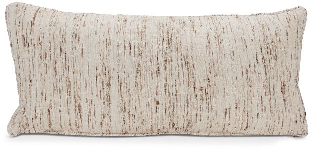 Lottie Beige Lumbar Accent Pillow