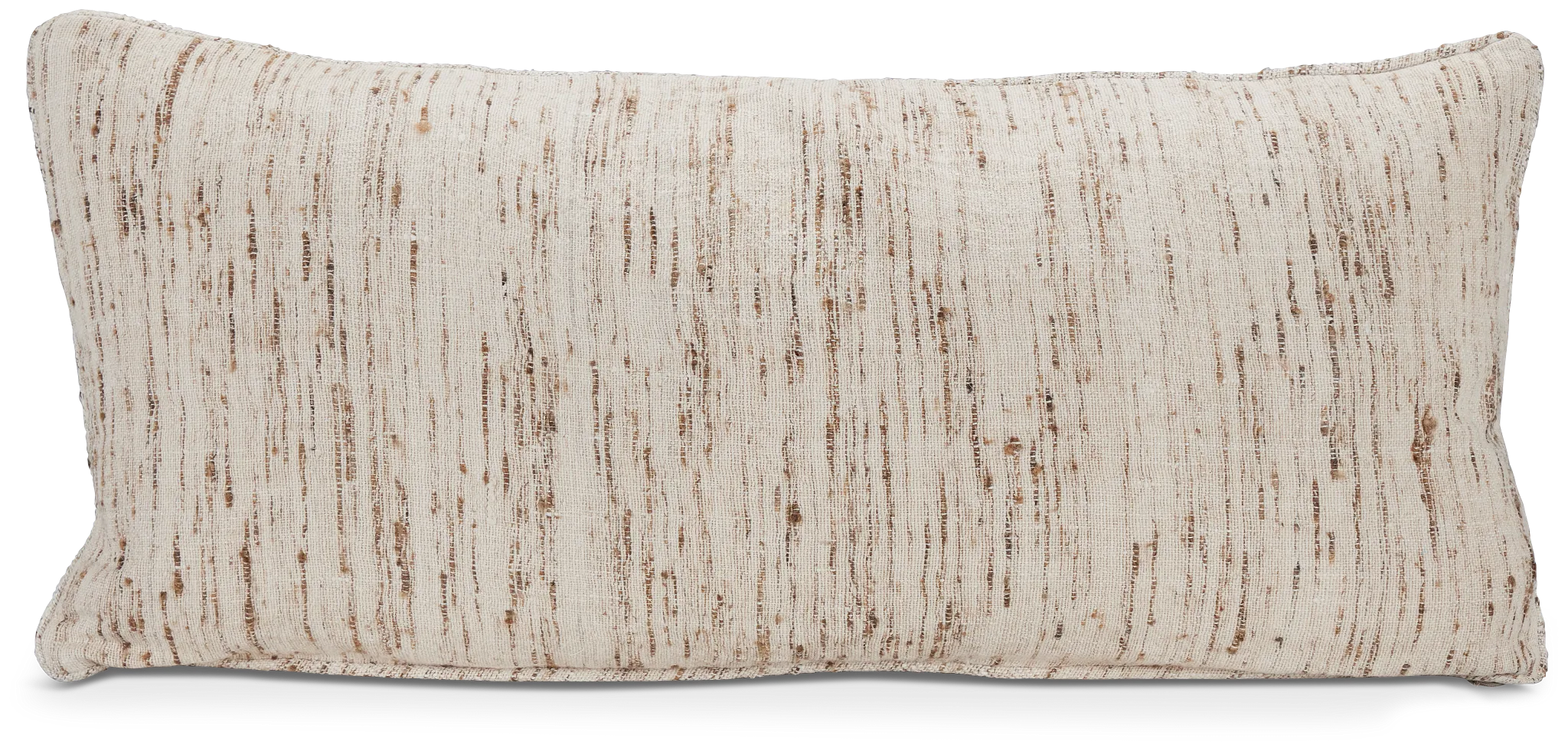 Lottie Beige Lumbar Accent Pillow