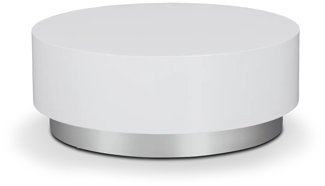 Camila White Round Coffee Table Camila White Round Coffee Table