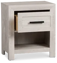 Delray White Nightstand