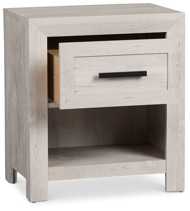 Delray White Nightstand